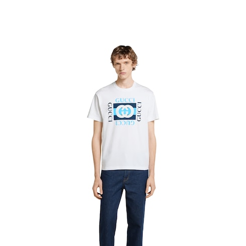Camiseta de punto de algodón estampado