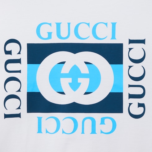 T-shirt in jersey di cotone stampato