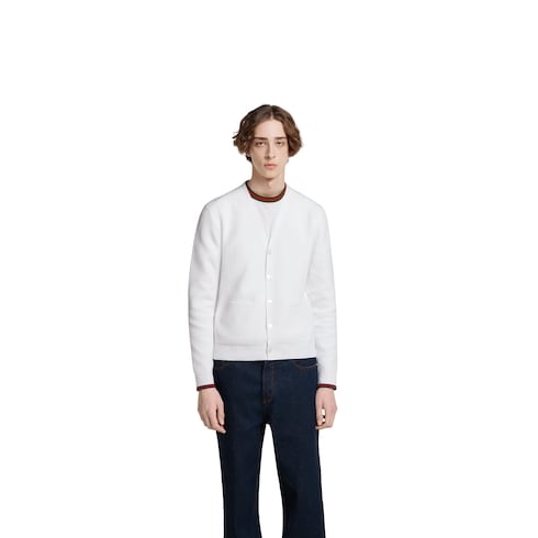 Cardigan aus Baumwoll-Piqué-Strick 