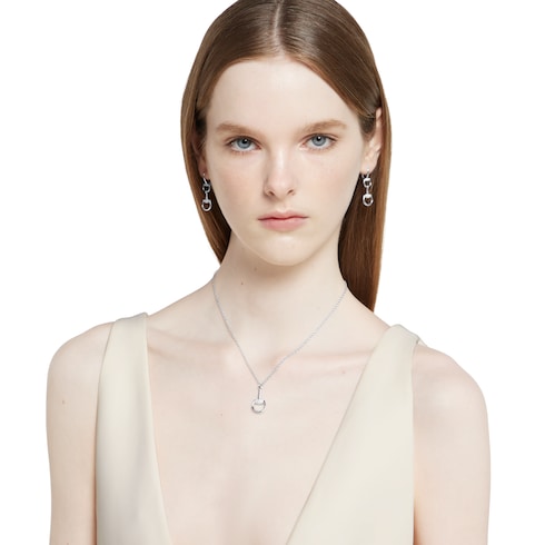 Gucci Horsebit 18k diamond necklace