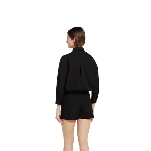 Cotton poplin jumpsuit with embroidery Detail 4