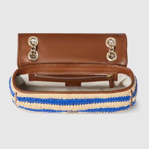 Bolso de hombro GG Marmont tejido mediano