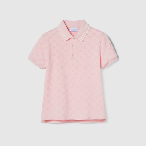 Children's GG cotton polo shirt