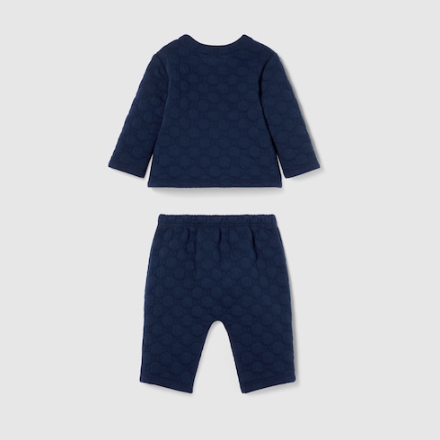 Set regalo neonato in jersey GG imbottito