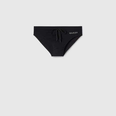 Lycra swim briefs with print Detail 2