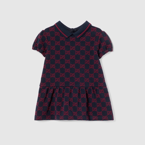 Baby GG cotton piquet dress