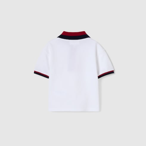 Baby-Poloshirt aus Baumwolle mit Web