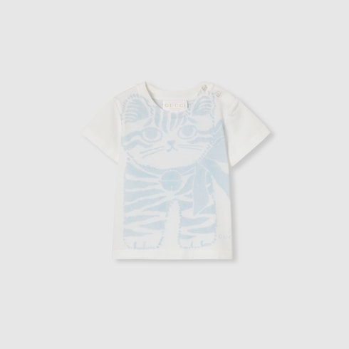 Kenzo Kids Kenzo 6-9 Months Vinyl Baby Cotton T-shirt With Print