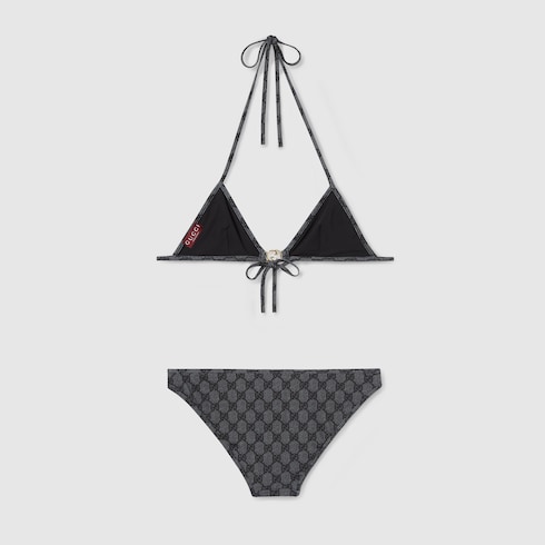 Printed GG stretch jersey bikini Detail 4