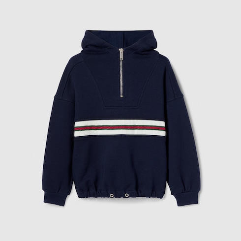 Sweatshirt à capuche pour enfant en coton