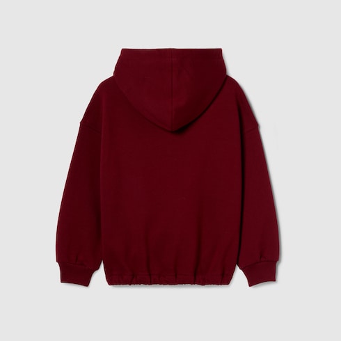 Felpa bambino in cotone con cappuccio