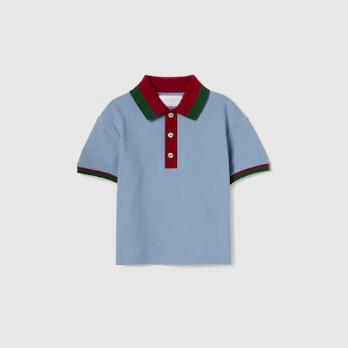 Baby cotton polo shirt with Web