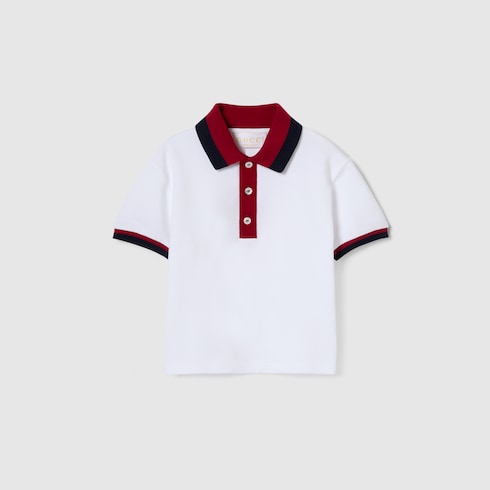 Baby cotton polo shirt with Web