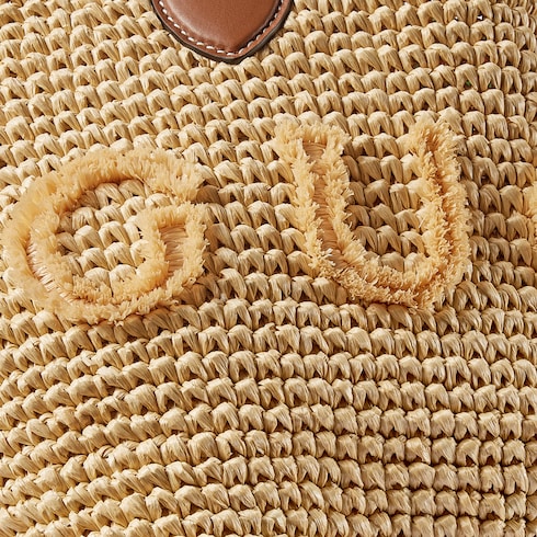 Woven medium tote bag