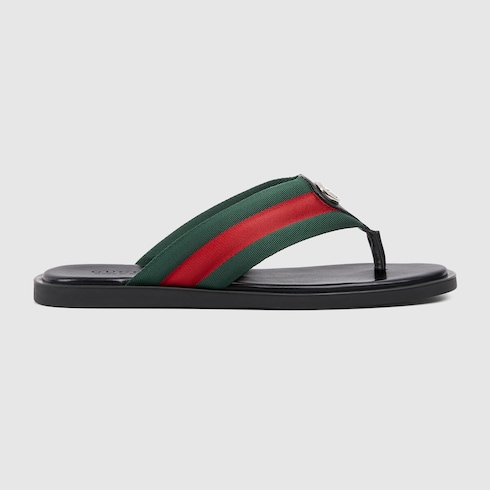 Men's thong sandal with Interlocking G