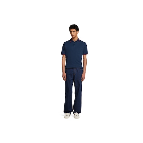 Cotton piquet polo shirt 