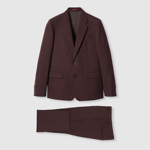 GG wool jacquard suit