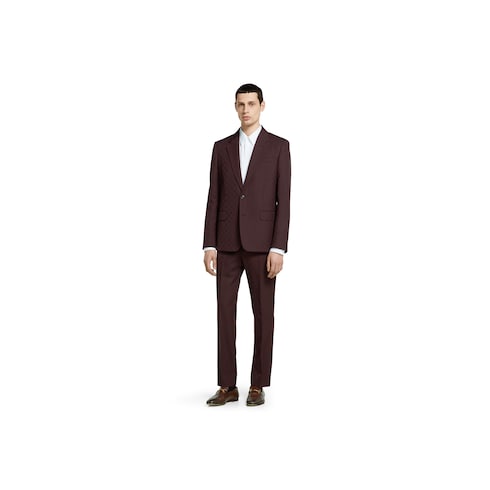GG wool jacquard suit