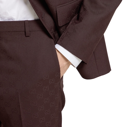 GG wool jacquard suit