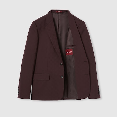 GG wool jacquard suit