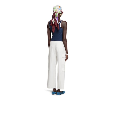 Pantalon cargo en toile de coton léger