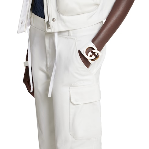 Pantalon cargo en toile de coton léger