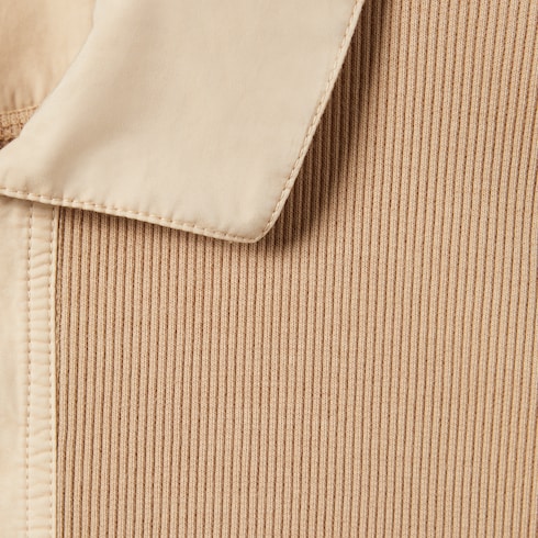 Poloshirt aus gerippter Baumwolle mit Stickerei