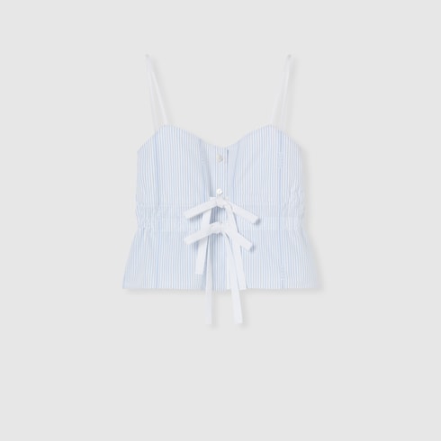 Gucci cotton fil coupé top