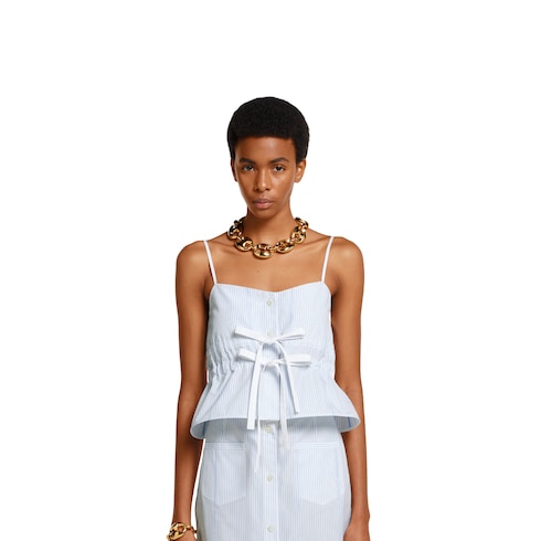 Gucci cotton fil coupé top