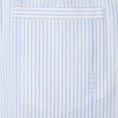 Gonna in cotone fil coupé Gucci