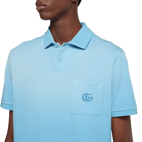 Poloshirt aus Baumwoll-Piqué mit Stickerei