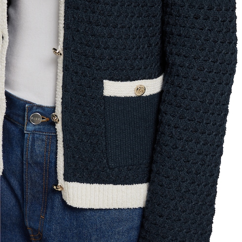 Cardigan en coton fin au crochet