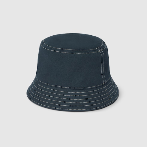 Printed cotton canvas bucket hat