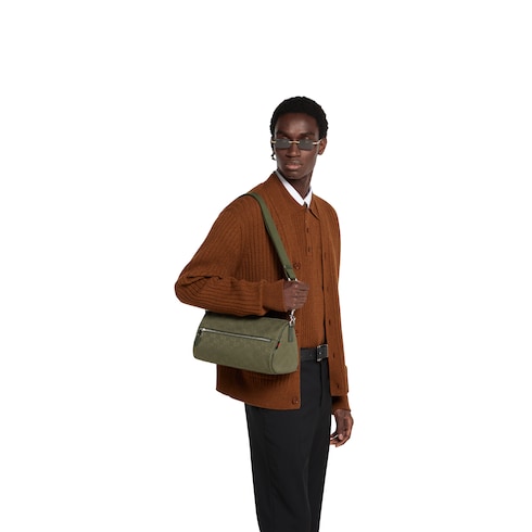 Kleine Zylindertasche aus GG Canvas 