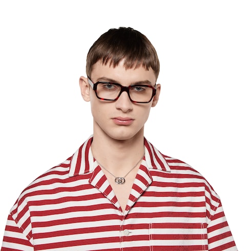 Rectangular frame sunglasses