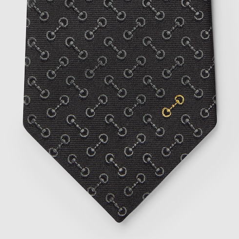 Cravatta in seta jacquard con Morsetto