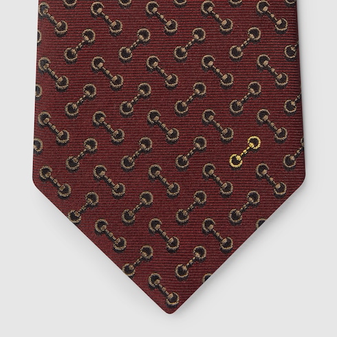 Cravatta in seta jacquard con Morsetto