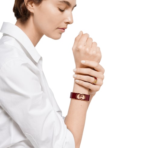 Bague en émail Gucci Interlocking