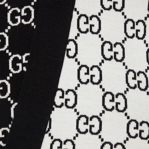 Cardigan reversibile in jacquard di lana GG
