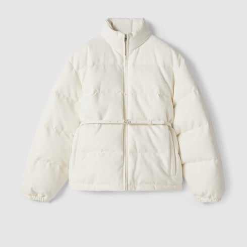 Bomberjacke aus wattiertem GG Canvas