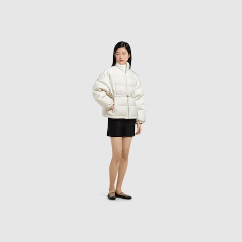 GG canvas padded bomber jacket