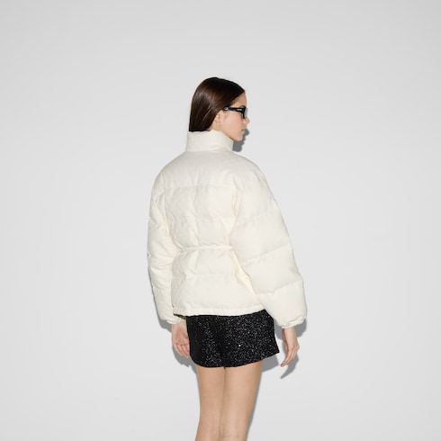 GG canvas padded bomber jacket Detail 4