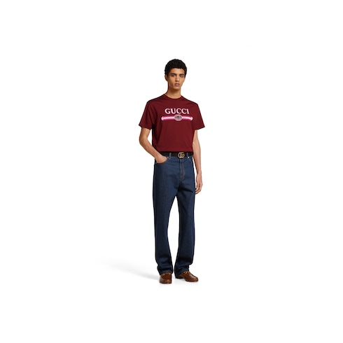Cotton jersey T-shirt with print