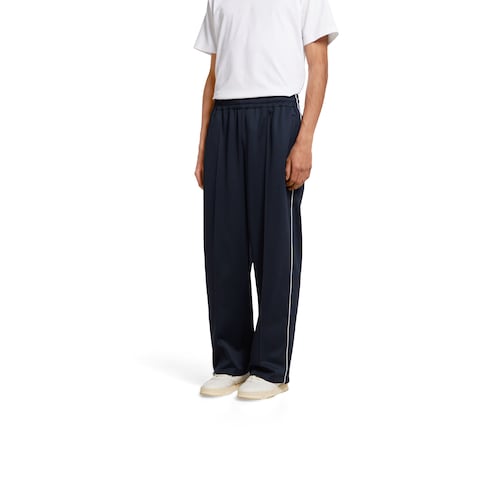 Pantalone in jersey tecnico con logo in rilievo