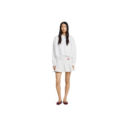 Felpa in jersey di cotone con patch