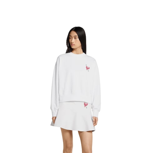 Felpa in jersey di cotone con patch