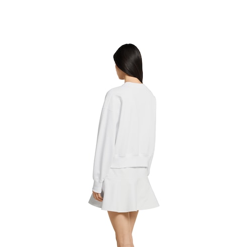 Felpa in jersey di cotone con patch
