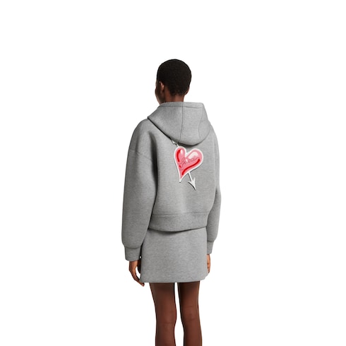 Sweat-shirt à capuche en jersey avec imprimé