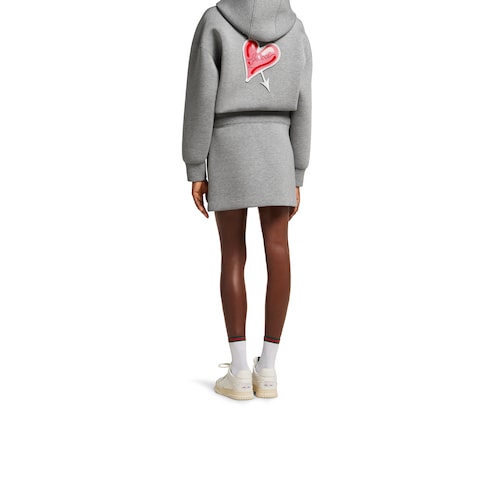 Minirock aus Jersey mit Patch