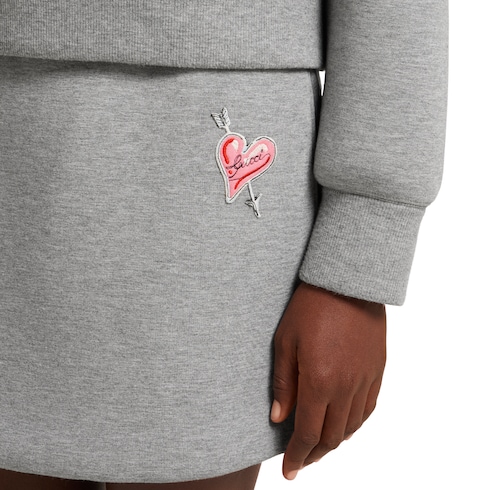 Minirock aus Jersey mit Patch